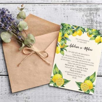 Invitație Nuntă Lemon