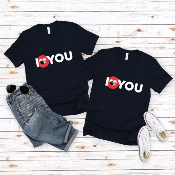 Set Tricouri Personalizate I Love You cu poza ta