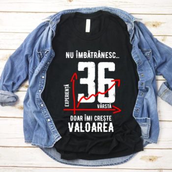 Tricou Nu îmbătrânesc doar îmi crește valoarea – 36 ani