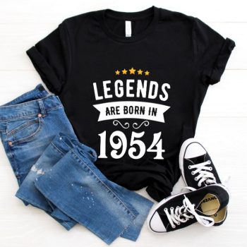 Tricou Personalizat Legends are born in 1954