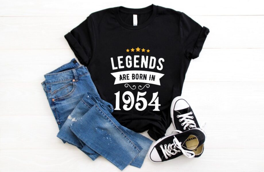 Tricou Personalizat Legends Are Born In 1954