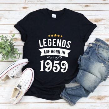 Tricou Personalizat Legends are born in 1959