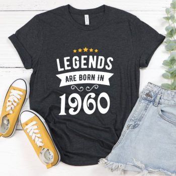 Tricou Personalizat Legends are born in 1960