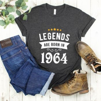 Tricou Personalizat Legends are born in 1964