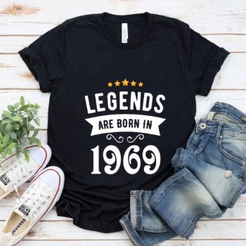 Tricou Personalizat Legends are born in 1969