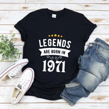 Tricou Personalizat Legends are born in 1971