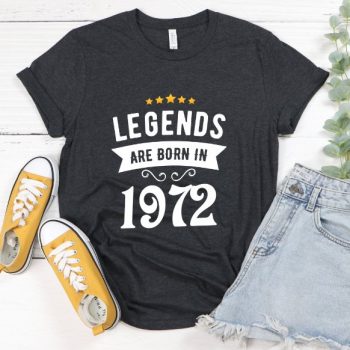 Tricou Personalizat Legends are born in 1972