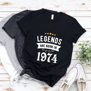 Tricou Personalizat Legends are born in 1974