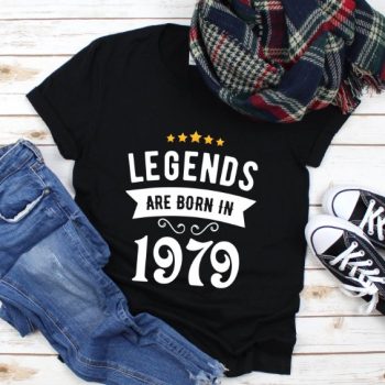 Tricou Personalizat Legends are born in 1979