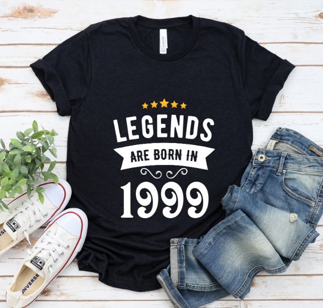 Tricou Personalizat Legends Are Born In 1999