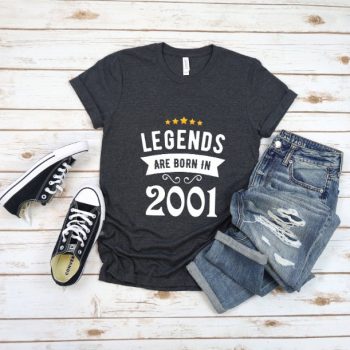 Tricou Personalizat Legends are born in 2001
