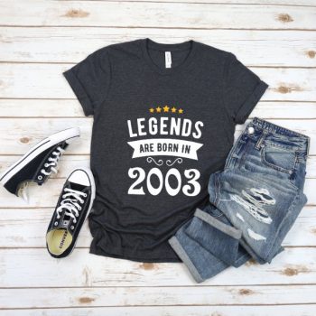 Tricou Personalizat Legends are born in 2003