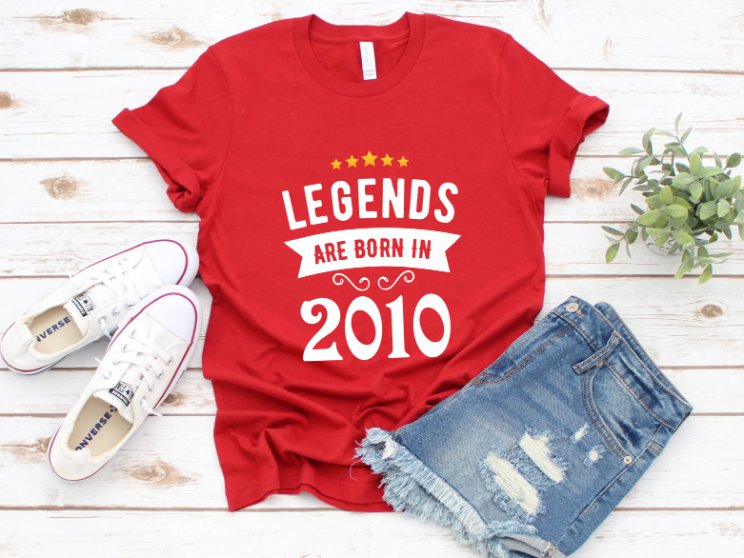 Tricou Personalizat Legends Are Born In 2010