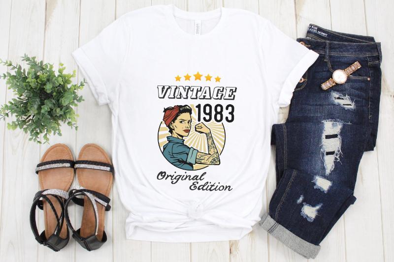 Tricou Personalizat Vintage 1983 Original Edition