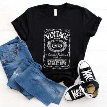 Tricou Personalizat Vintage Made In 1953 Aged to Perfection