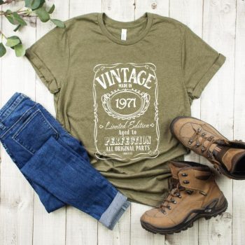 Tricou Personalizat Vintage Made In 1971 Aged to Perfection