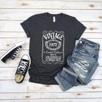 Tricou Personalizat Vintage Made In 1972 Aged to Perfection