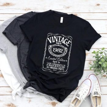 Tricou Personalizat Vintage Made In 1982 Aged to Perfection