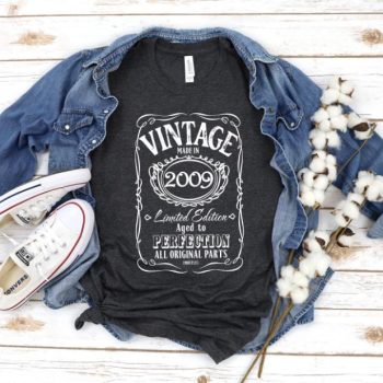 Tricou Personalizat Vintage Made In 2009 Aged to Perfection