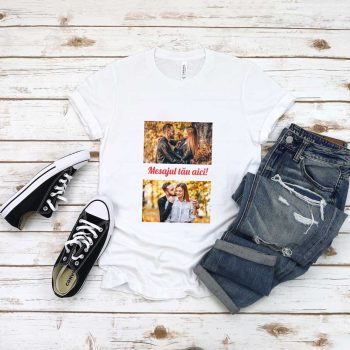 Tricou Personalizat cu 2 poze si mesaj