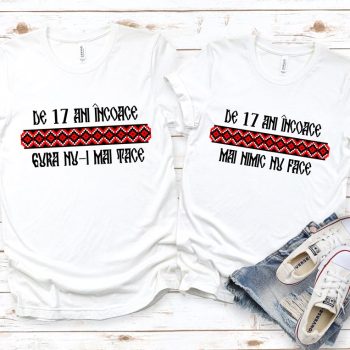 Tricouri Cuplu Personalizate - Aniversare Casatorie De 17 Ani Incoace