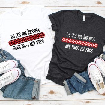 Tricouri Cuplu Personalizate - Aniversare Casatorie De 23 Ani Incoace