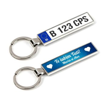 Breloc Număr Auto Te Iubim Tati