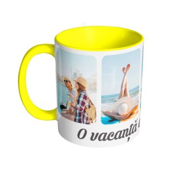 Cana Personalizata Interior Galben