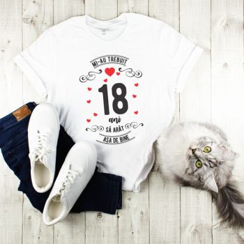 Tricou Mi-au trebuit 18 ani sa arat asa de bine MODEL 3