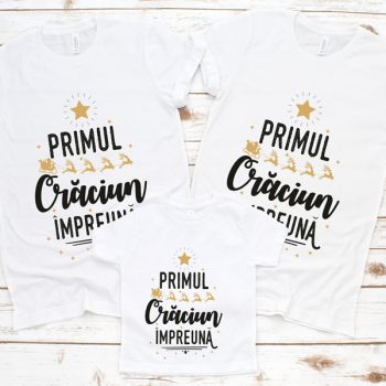 Set 3 Tricouri Primul Crăciun împreună