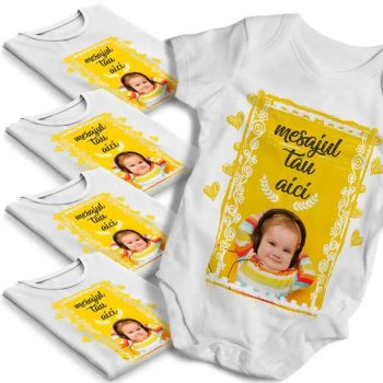 Set Tricouri Aniversare personalizate cu pozele si mesajele tale